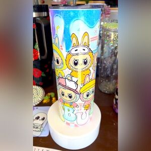 Sold Colorful labubu tumbler with Cute Characters